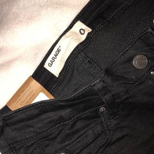 black garage jeggings